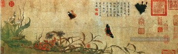 Papillon Zhaocang Art chinois traditionnel Peinture à l'huile